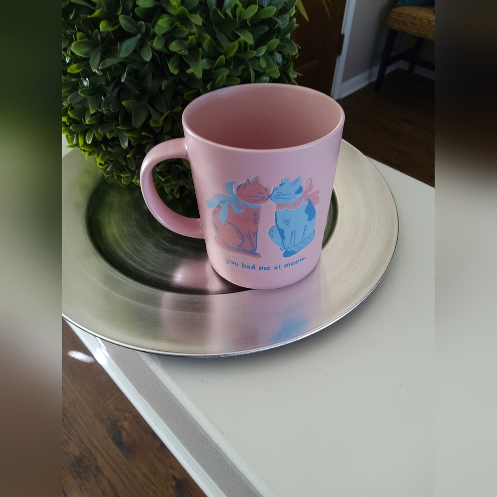 Pink Cat-Themed Mug